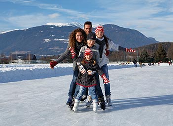 Ice skating in the Pustertal Valley