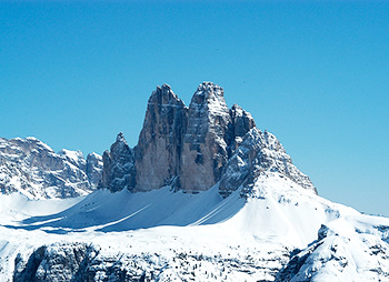 Perfect panoramic view to the Three Peaks